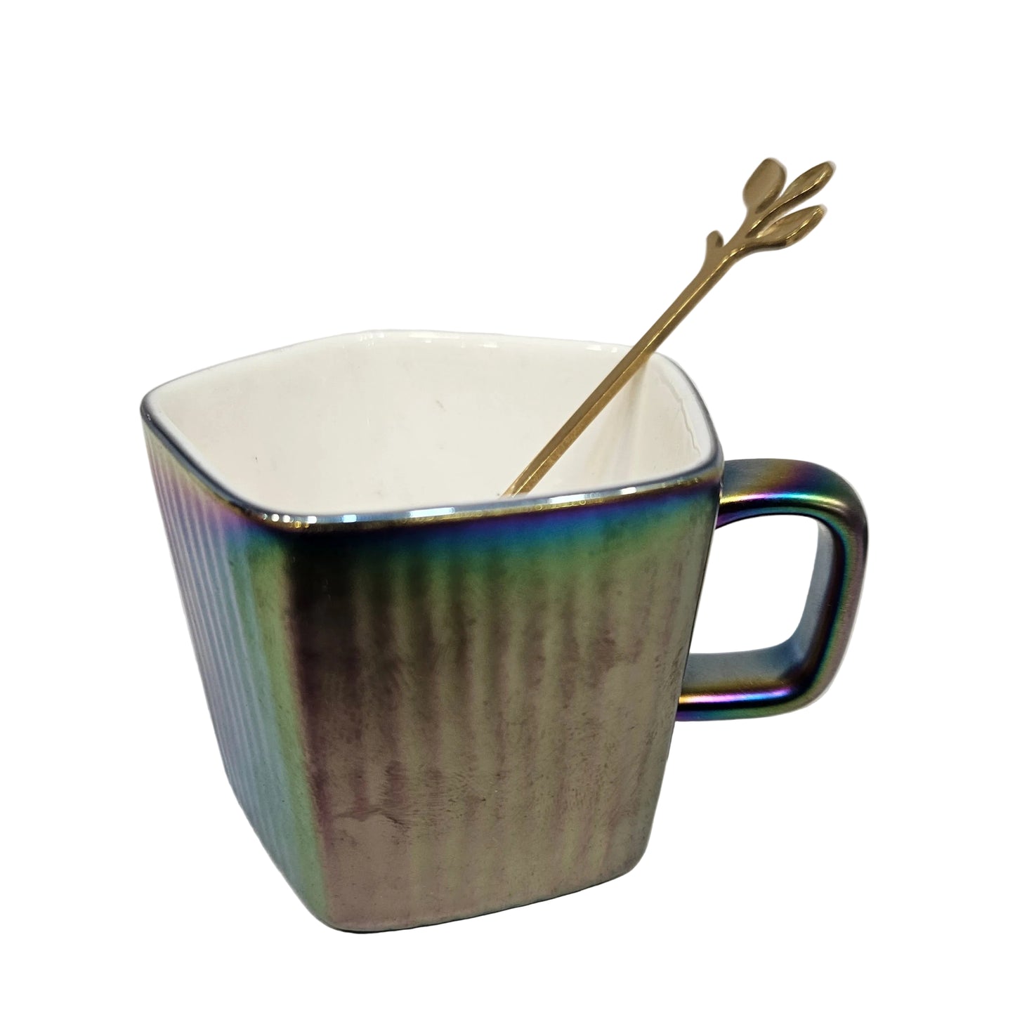 My Cup Optimal Design simple fashion Ceramic cup with Tray & spoon