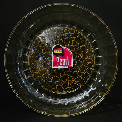 Aristo Houseware Pearl Round transparent tray perfect for Return gifting purpose