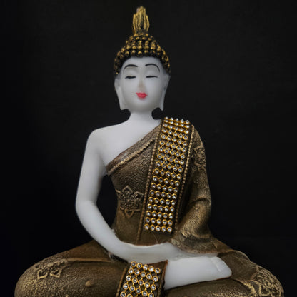 Meditating Sitting Buddha Statue showpiece Idol Home Decoration Items for Living Room Decor and Gifts