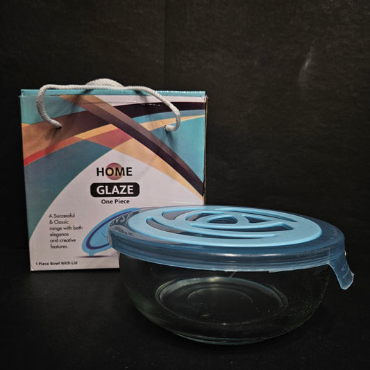 Home glaze a successful & classic range with both elegance and creative features Glass Bowl with Lid