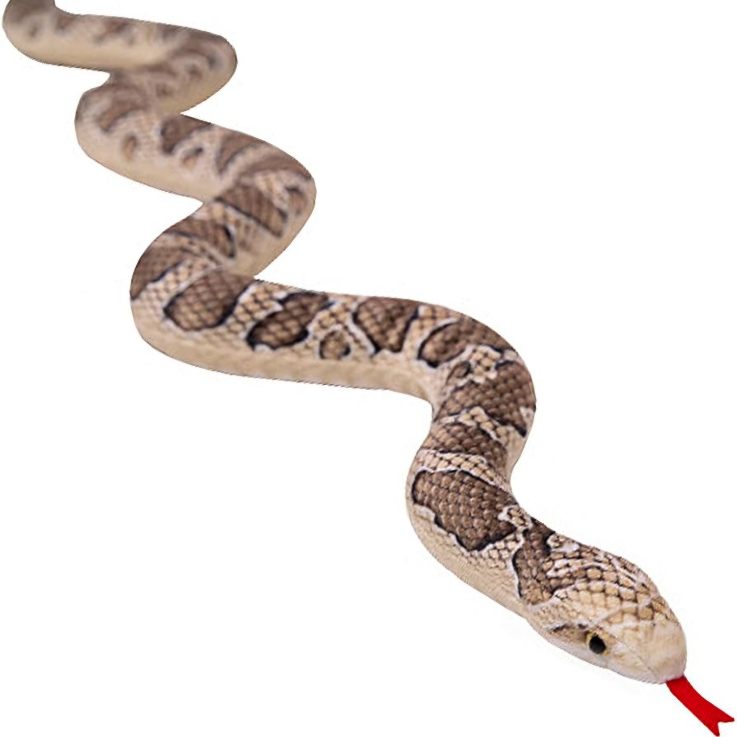 Furry Snake Toy Animal Stuffed Doll Children's Soft Snake Toys Kids Cuddly Toy for Boys Girls Adults Sofa Bed Companion Realistic Tricky Toy