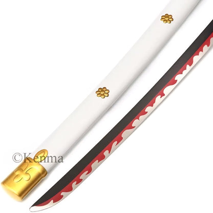 One Piece Oden AME no Habakiri Kozuki Oden Wooden Blade Katana for Cosplay Wooden Katana Anime Accessory Toy Collectible