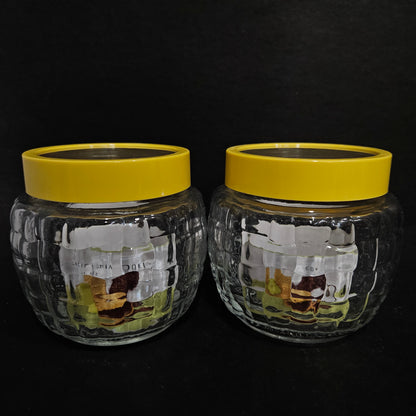 Innovica Storage 2 piece glass jar set Crafted with perfection