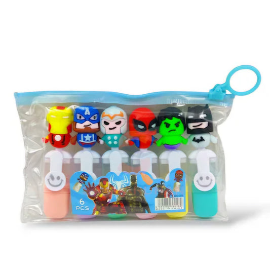 Whimsical Marker Magic – Fun cartoon characters Highlighter Set Collection