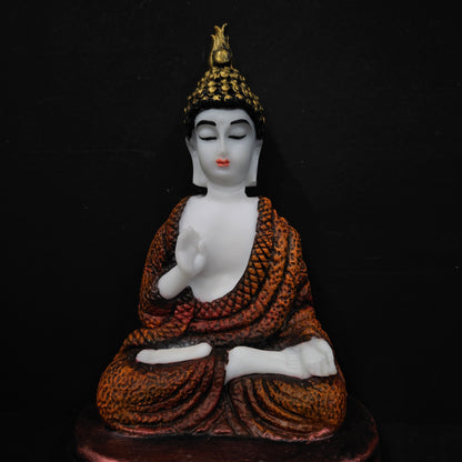Polyresin Sitting Buddha Idol Handcrafted Statue Showpiece for HomeDecor,Living Room Decoration Gift Items