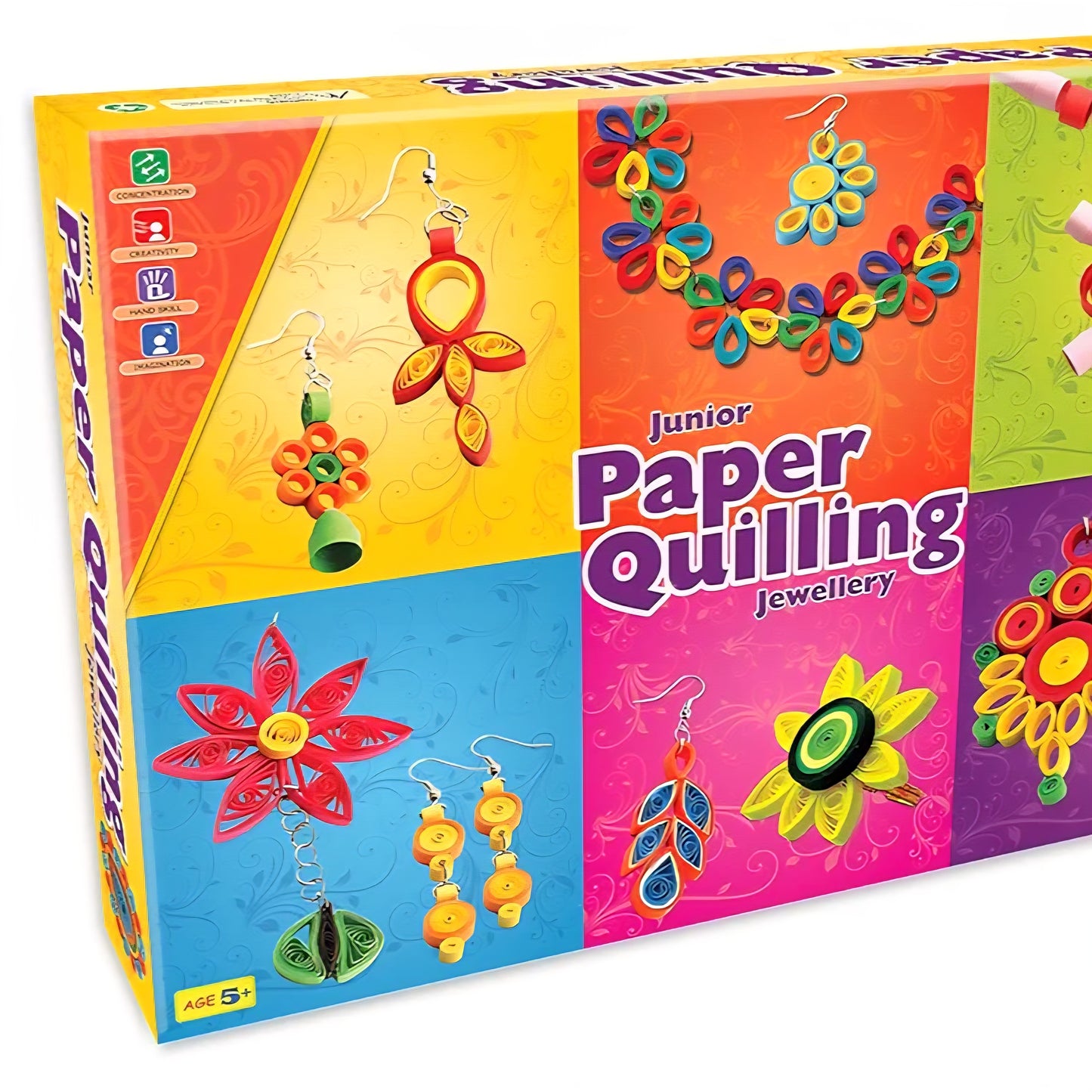 Paper Quilling Jewellery Jr Art and Craft for Kids & Girls 5 Years and Above