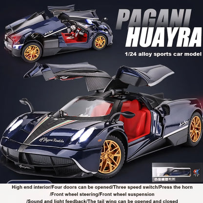 Exclusive Alloy Metal Pull Back Die-cast Car Model with Sound Light Mini Auto Toy for Kids Metal Model Toy Car with Sound and Light