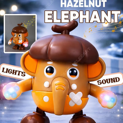 Hazelnut Elephant Dancing & Lighting Musical Battery Operated Toy for kids
