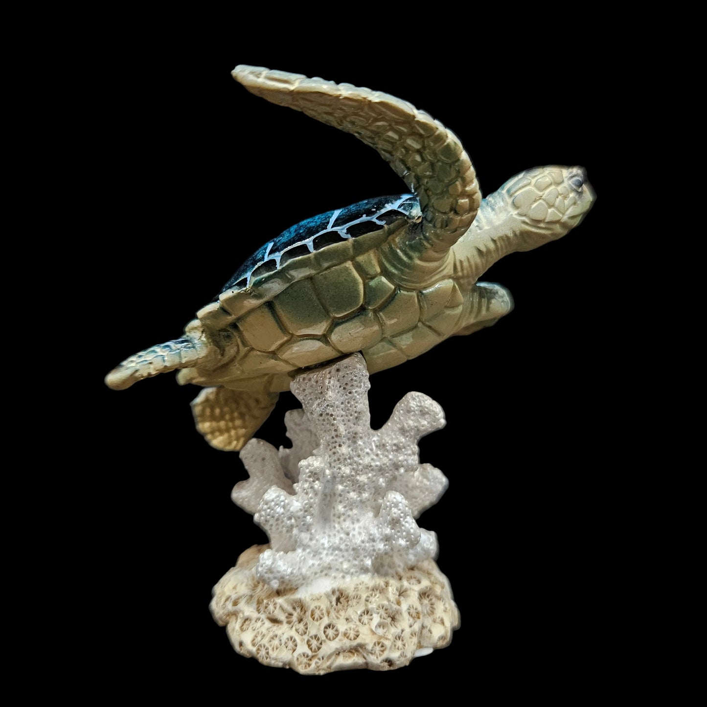 Sea Turtle Statue Garden Decor, Tabletop Display Sea Turtle Sculpture