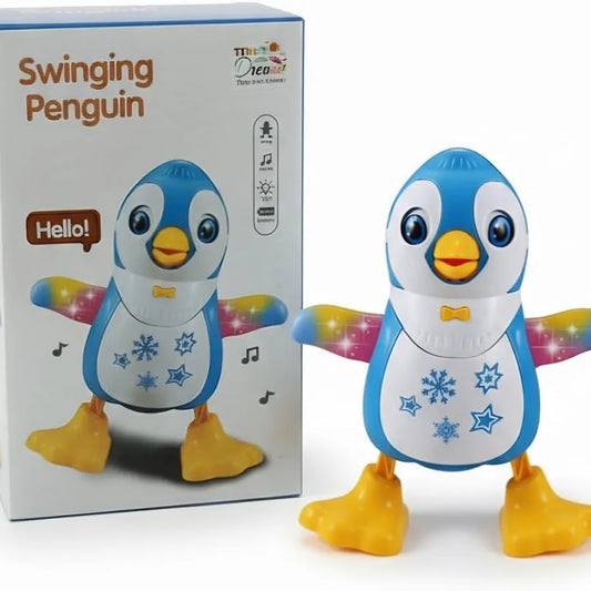 Penguin Fun Dance Toy for Kids Lights, Music & 360° Rotation Fun Dancing Penguin Toy for Boys & Girls