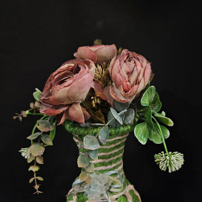 Artificial Garden roses flower bunch for Home & Garden Decoration