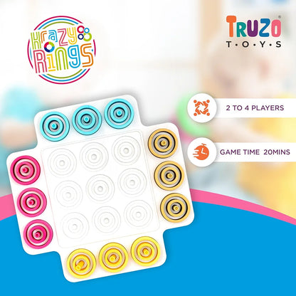Krazy Rings Board Game with free Travel Pouch Inside
