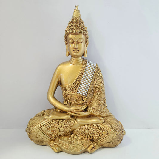 Sitting Buddha Idol Statue for Home Decorations Items Showpiece, Best Indian Gifts