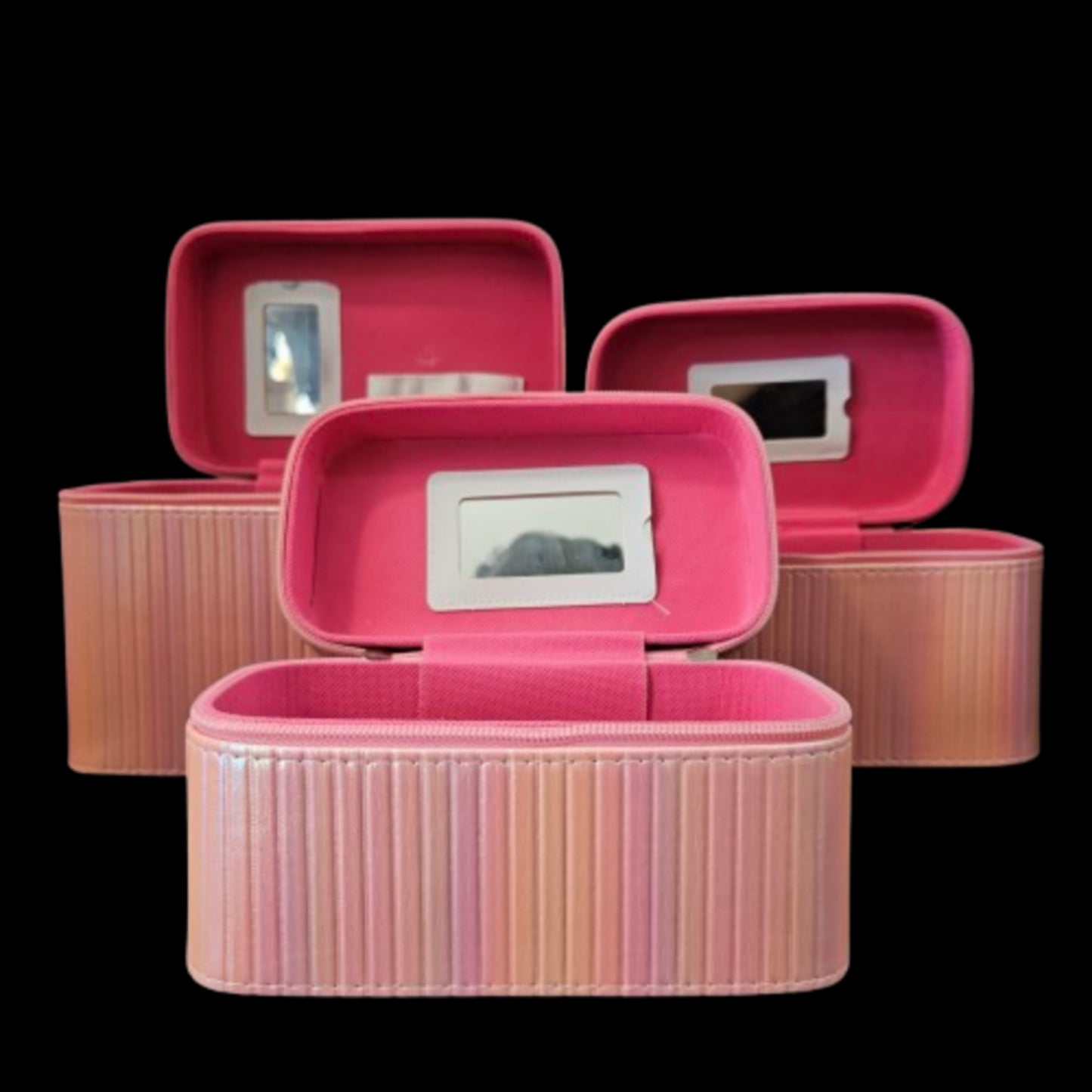 Women's 3pcs set makeup & cosmetics Storage bags easy to portable