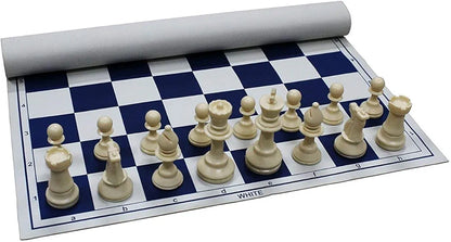 World Champions Chess Set. It is a complete chess set .Big, heavy, solid chess pieces
Velvet-based chessmen with a universal pattern.