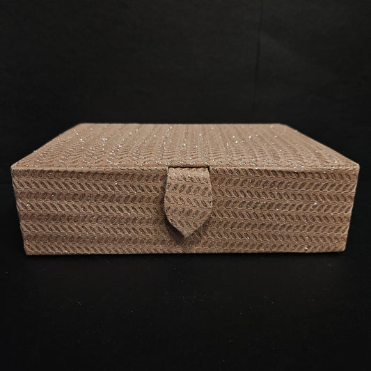 Wooden jewellery box,Organizer For Bracelets, Jewllery box with button lock  System for women's and Wedding gifting purpose