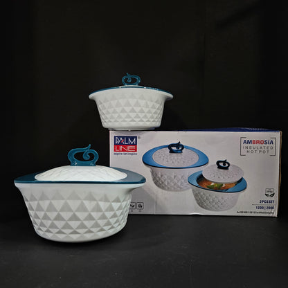 Palm Line aspire to inspire Ambrosia Insulated Hotpot 2 piece set with 1200ml & 2000ml hot packs