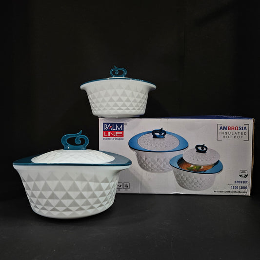 Palm Line aspire to inspire Ambrosia Insulated Hotpot 2 piece set with 1200ml & 2000ml hot packs