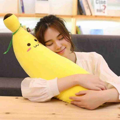 Super soft Banana plush fruit sleeping Pillow premium quality soft toy for kids.