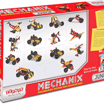 Mechanix Junior, STEM Education Toy, Building and Construction Set for Kids Age 7+ Years