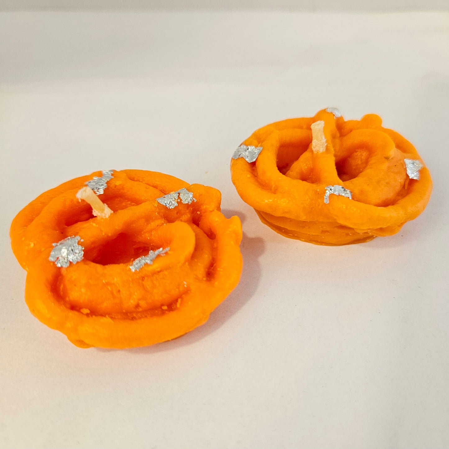 Jilebi Mithai Candles Pack of 4 Wax Scented Candles