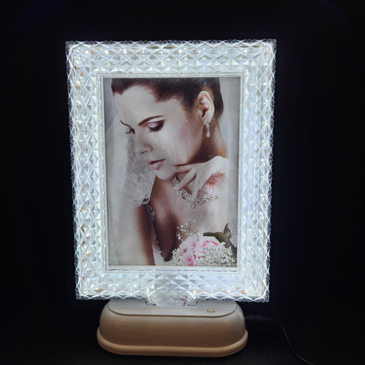 Beautiful Crystal designer Photo Frame with Button Operated