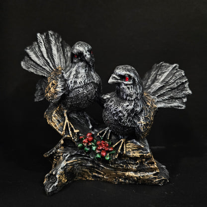 Attractive pigeons on stems with elegant look Showpiece Figurines for home Decor