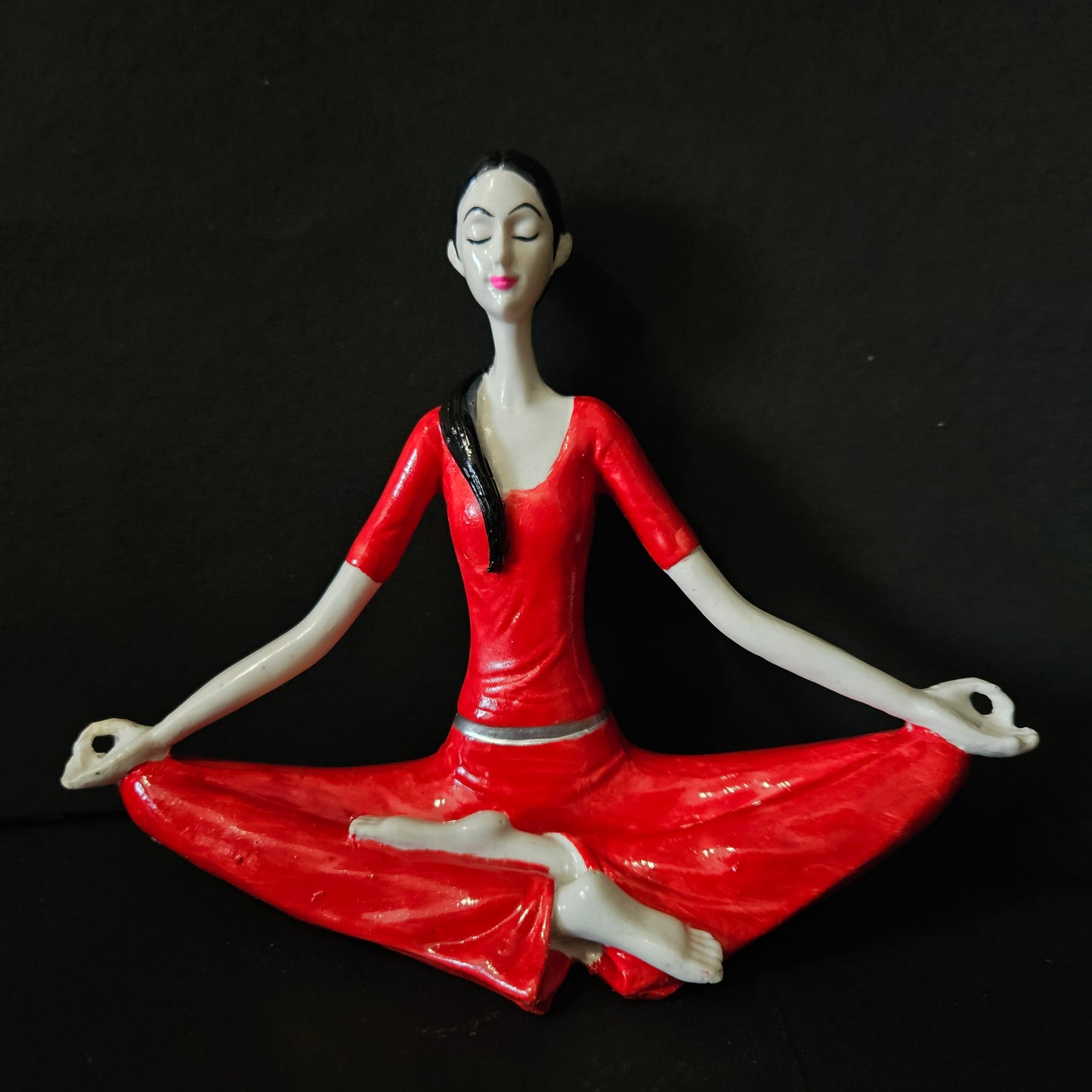 Yoga Statue Decorative Resin Women Yoga Poses 3 pieces set Statue for Shelf Office Desktop Style Yoga Statue