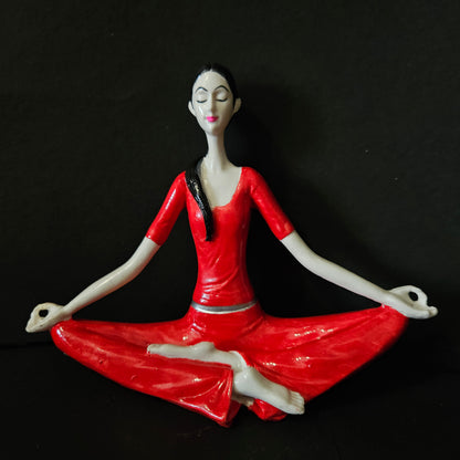 Yoga Statue Decorative Resin Women Yoga Poses 3 pieces set Statue for Shelf Office Desktop Style Yoga Statue