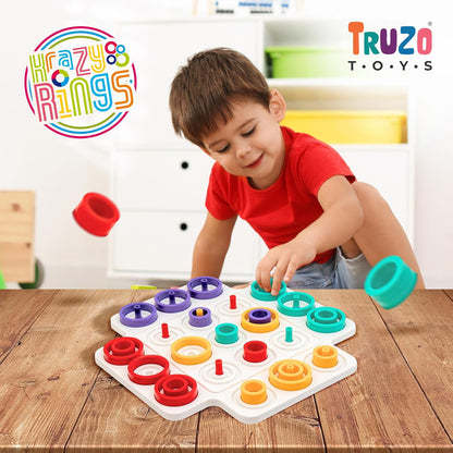 Krazy Rings Board Game with free Travel Pouch Inside
