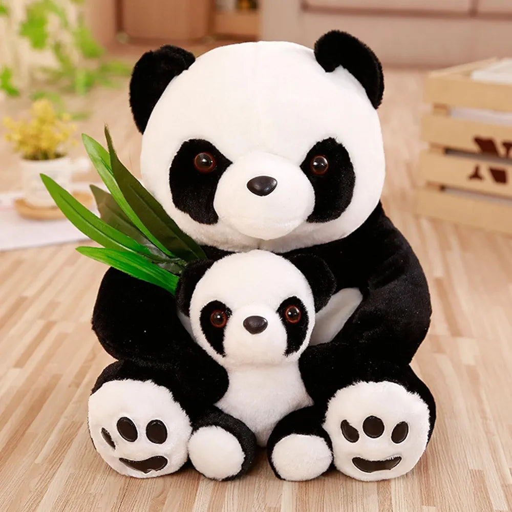 Mom and Son Panda Plush Toys Valentines Day Gifts for Boyfriend for Car Home