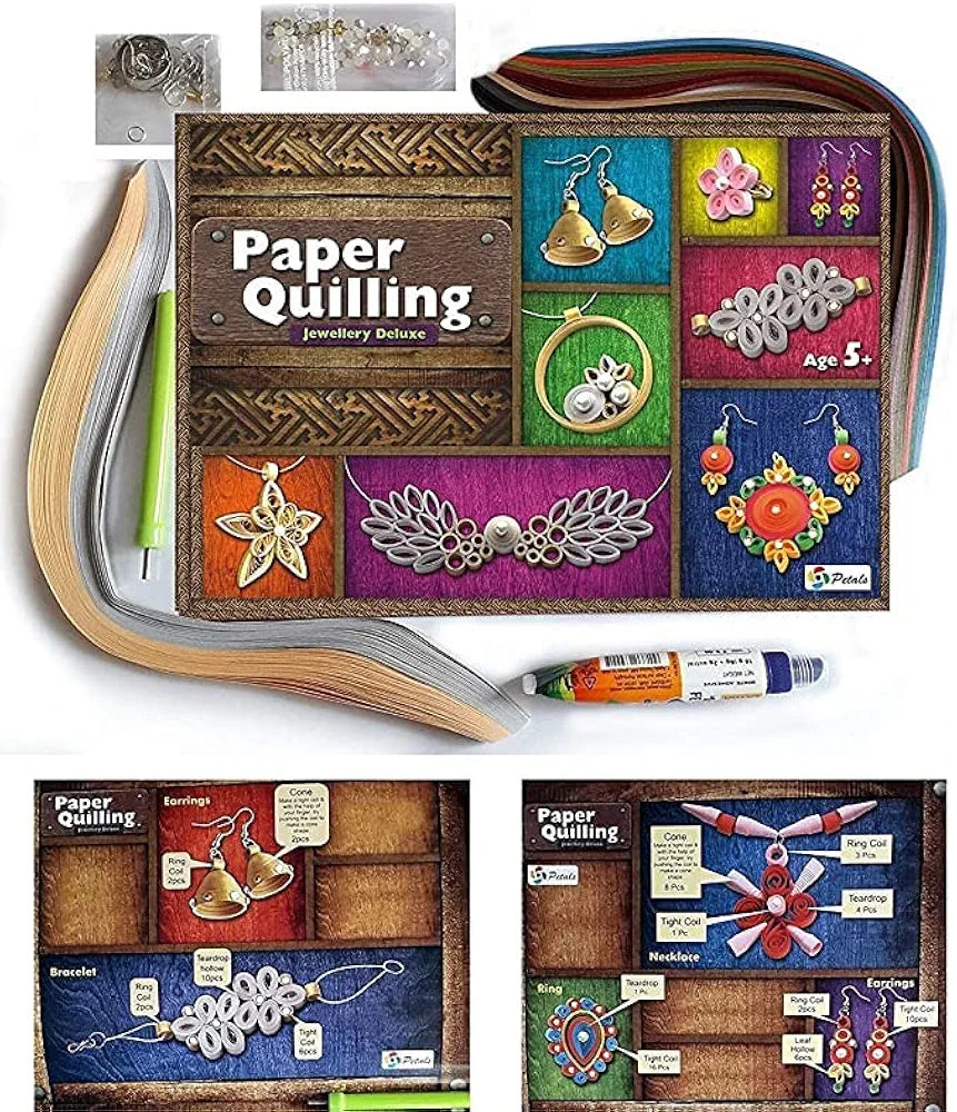 Paper Quilling Kit for Kids Paper Quilling Jewellery Deluxe