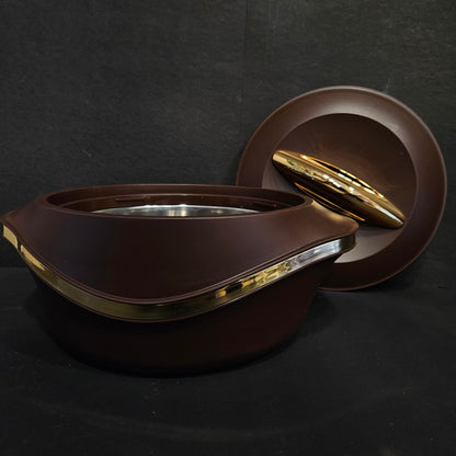 MILTON Pearl 2500ml Thermoware Insulated Inner Stainless Steel Casserole BPA Free,Food Grade,Easy to Carry,Easy to Store,Chapati,Roti