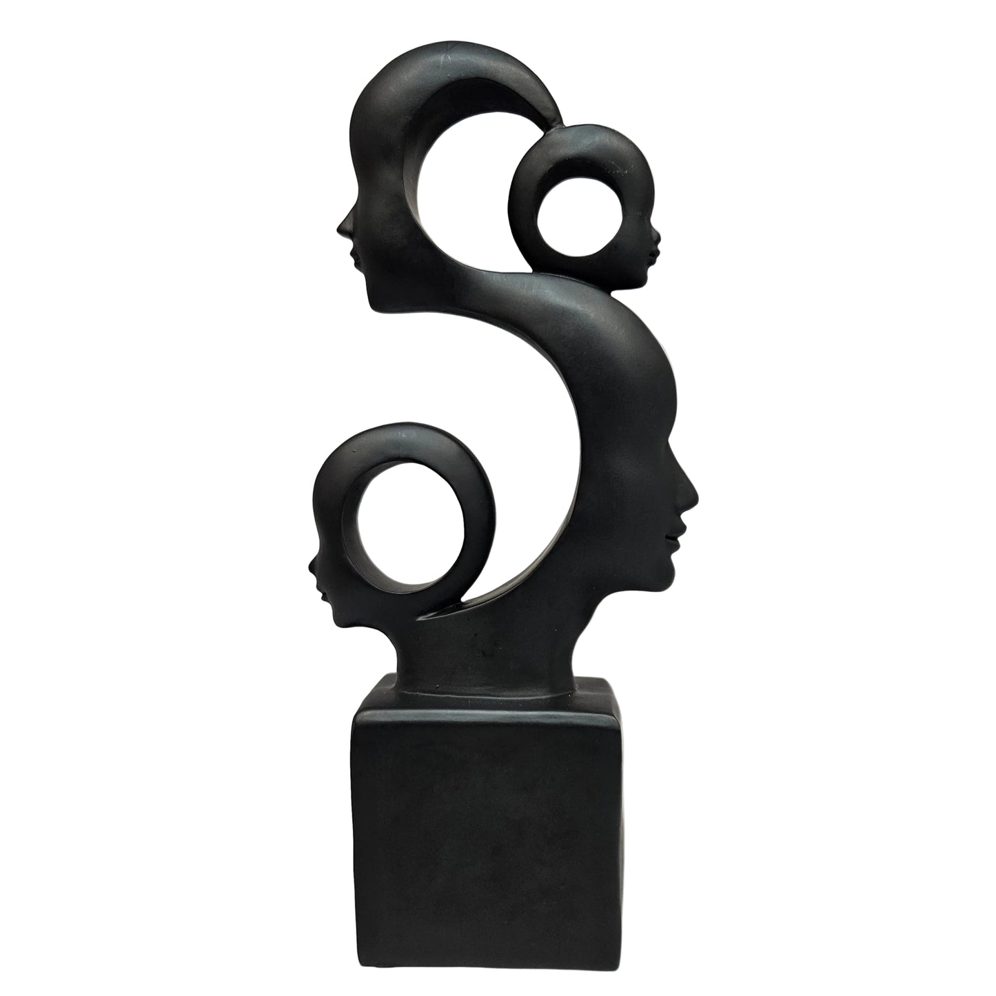 Marble Dust Polyresin modern designer cute family Sculpture Showpiece Figurine