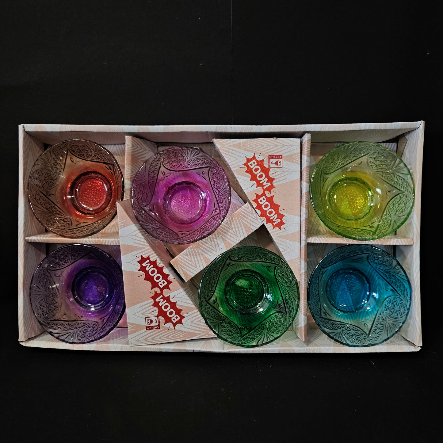 Shelly glassware boom boom 6 pieces glass bowl set perfect for Return gifting purpose