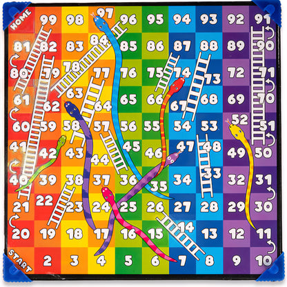 Wooden Excellent 2 in 1 Snakes & Ladders with Ludo Party & Fun Board Game