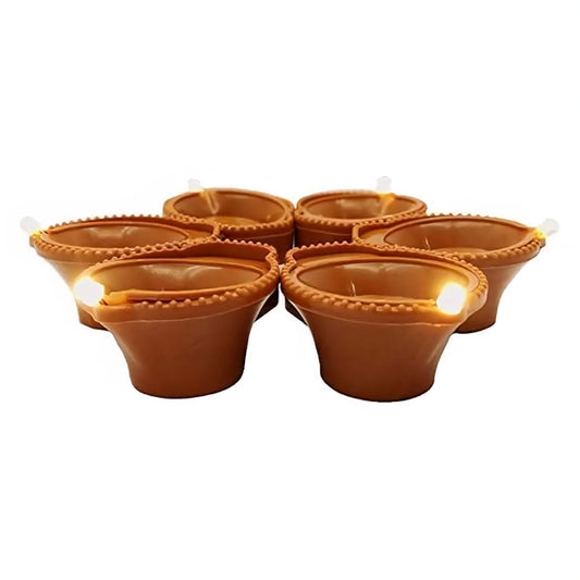 Water sensored led diya's perfect for Diwali decoration 24pcs set