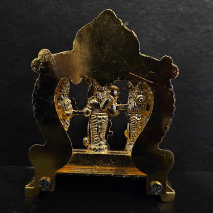 Metal Ram Darbar Statue Divine Ensemble of Lord Rama, MATA Sita, Lakshmana, and Hanuman