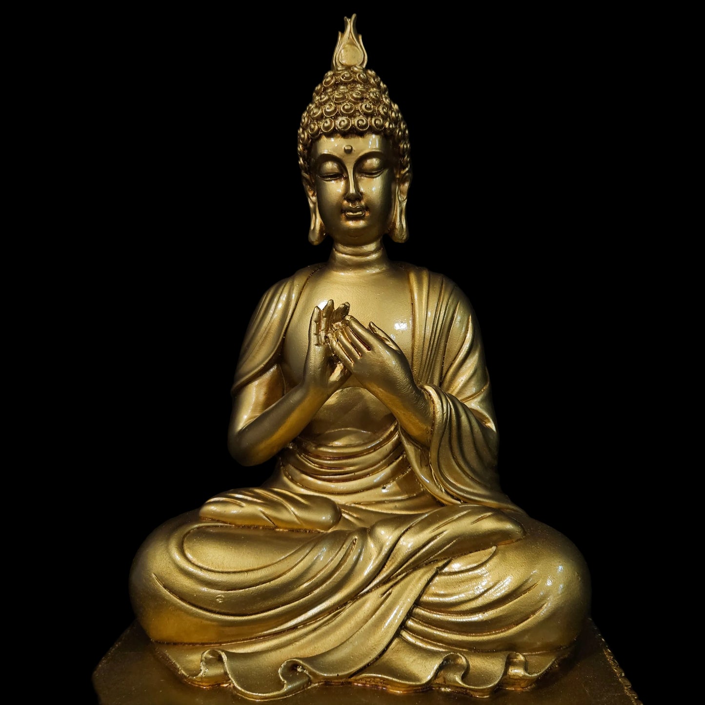 Golden Buddha Resin Head Statue,Showpiece Figurine for home&Temples