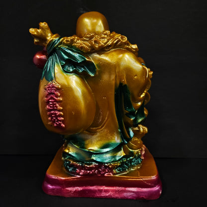 Laughing Buddha with Coins Bag Decorative Showpiece idol
