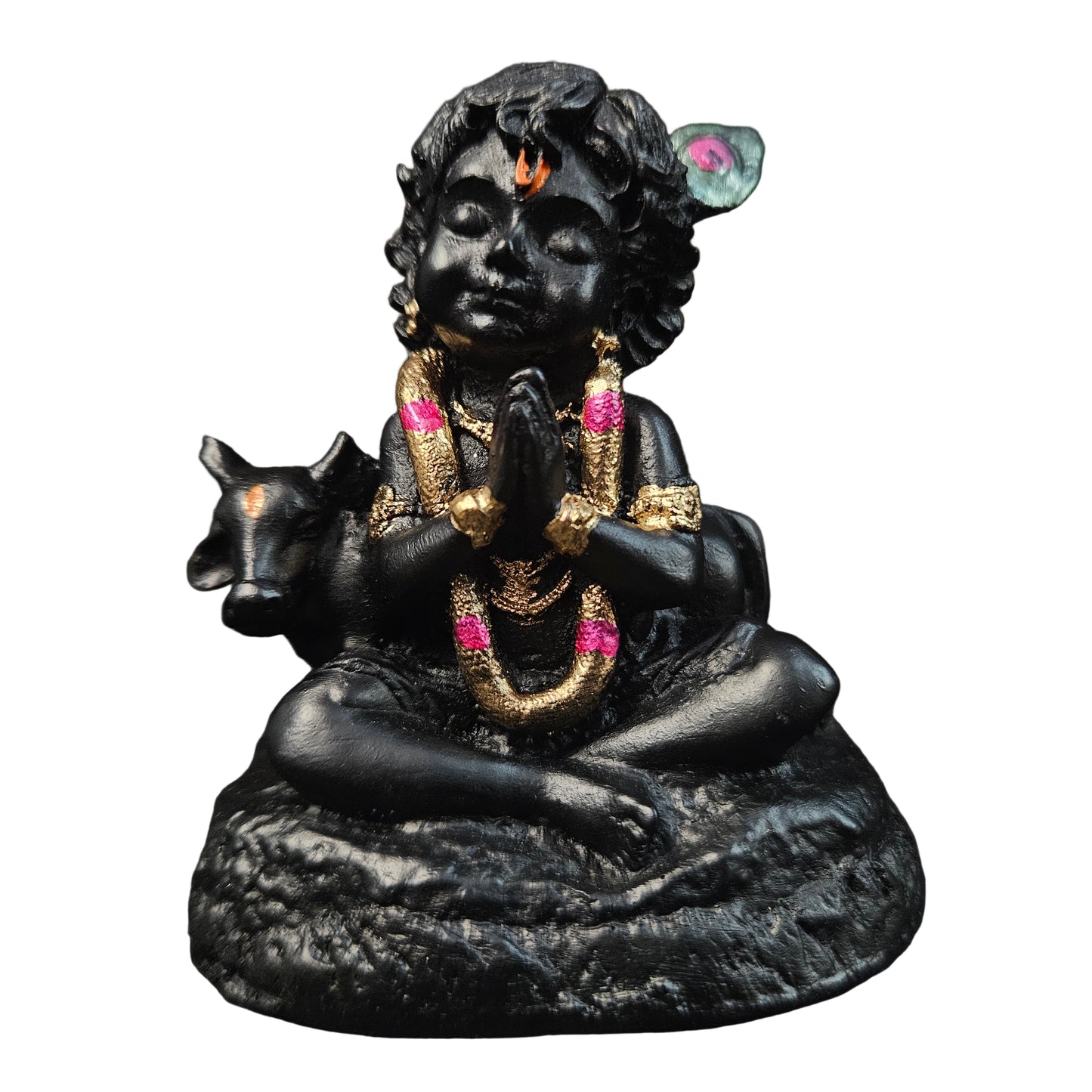 Cute Krishna Idol for Car Dashboard Temple & Gifting |Bal Gopal Statue