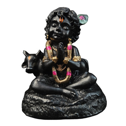 Cute Krishna Idol for Car Dashboard Temple & Gifting |Bal Gopal Statue