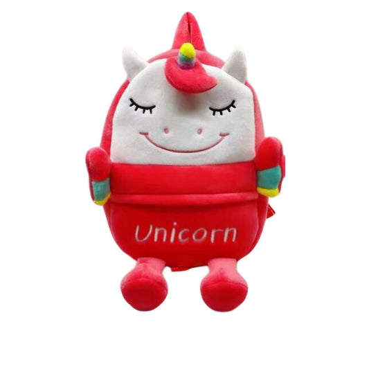 Unicorn character soft Plush texture finishing backpack for kids