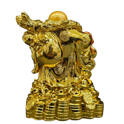 Handcrafted Resine Little Laughing Buddha Monk Sculpture | Showpiece for Home Décor and Office