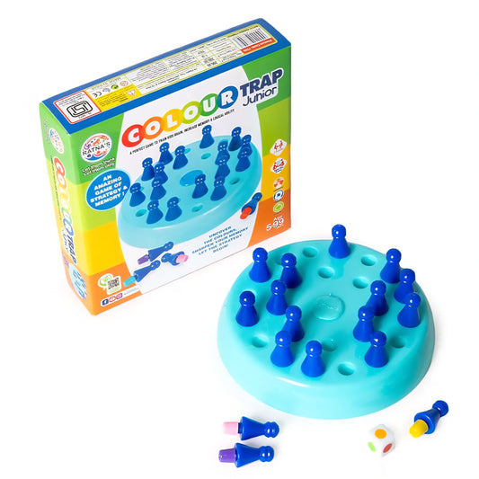 RATNA'S Colour Trap Junior Strategy & Memory Game for Kids, Memory Chess Game, Board Games Toys for Boys and Girls 5-14 Years