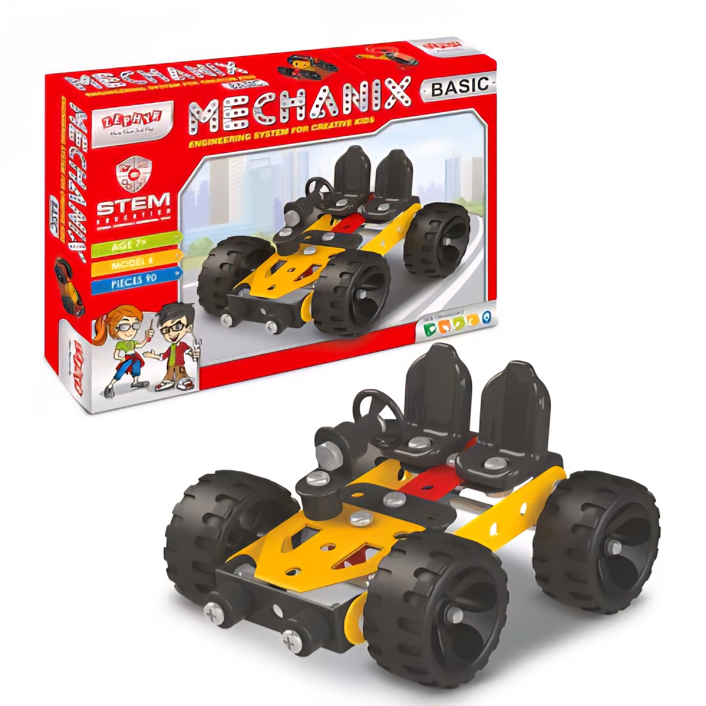 Mechanix – Basic (90 Pieces) Build 6 Models Set For Kids | 7+ Years