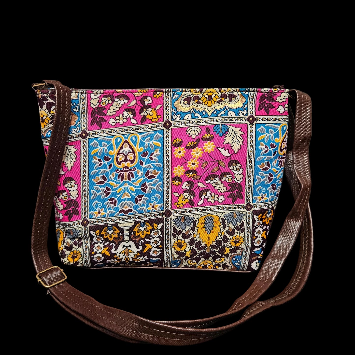 Women Sling Bag Multicolor Mandala Print | Stylish Crossbody Sling Bag, Handbag with Zipper | Lightweight Casual Shoulder Bag for Women & Girls | Trendy Mini Purse