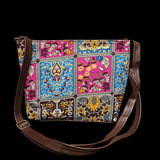 Women Sling Bag Multicolor Mandala Print | Stylish Crossbody Sling Bag, Handbag with Zipper | Lightweight Casual Shoulder Bag for Women & Girls | Trendy Mini Purse