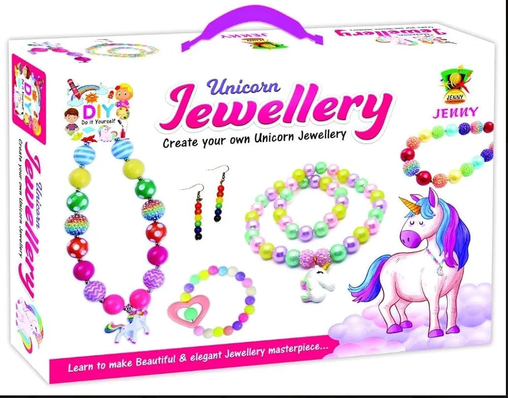 Unicorn Jewellery Making Kit for Kids - Necklace, Earrings, Bracelets, Rings, Cufflinks and More Create your own (Unicorn Jewellery)