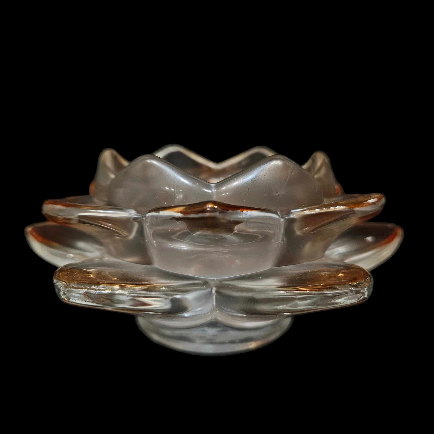 Crystal Glass Lotus Candle Holders Home Decor Items Feng Shui Items for Home